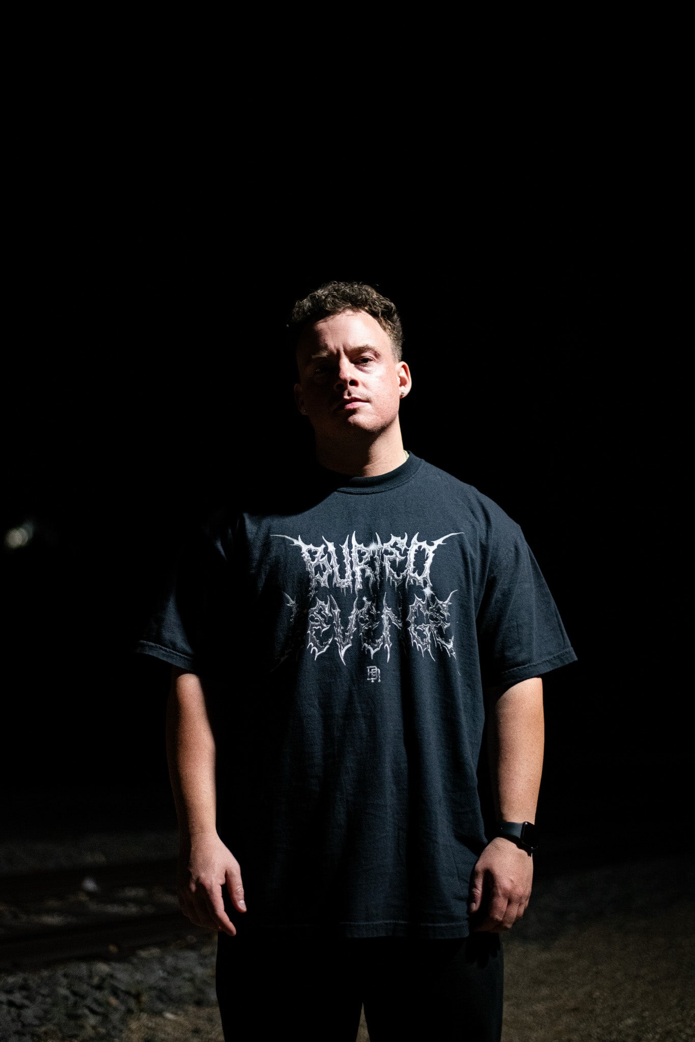 CHROME RAZOR TEE - BLACK
