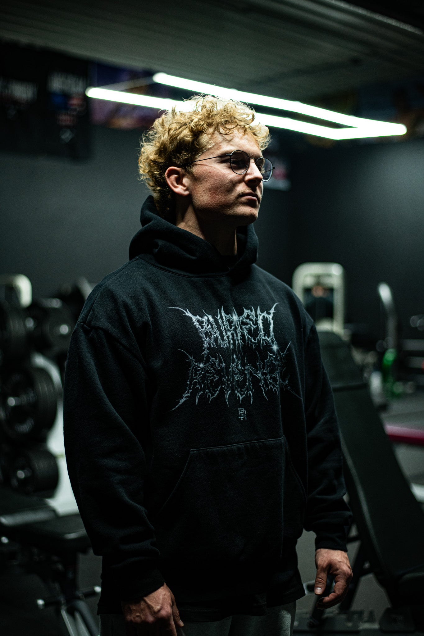 CHROME RAZOR HOODIE - BLACK