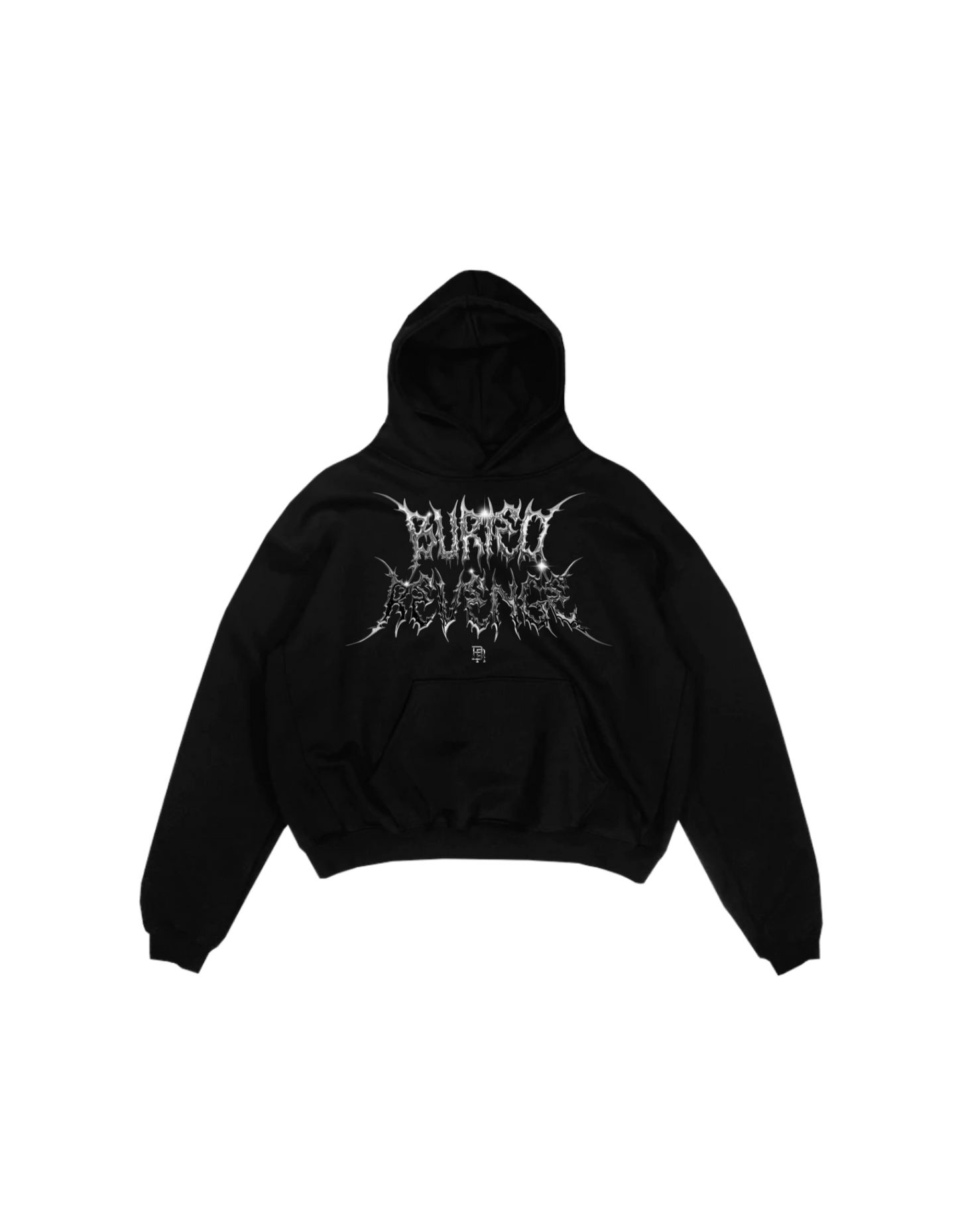 CHROME RAZOR HOODIE - BLACK