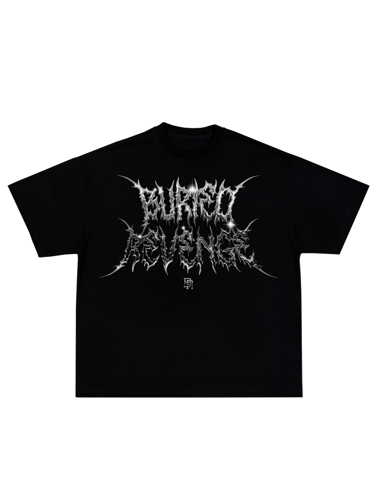 CHROME RAZOR TEE - BLACK