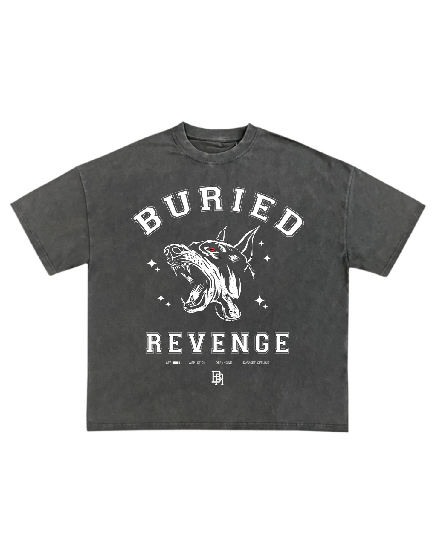 RETRO DAWG TEE - VINTAGE GRAY