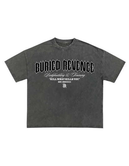 IRON FAMILY TEE - VINTAGE GRAY