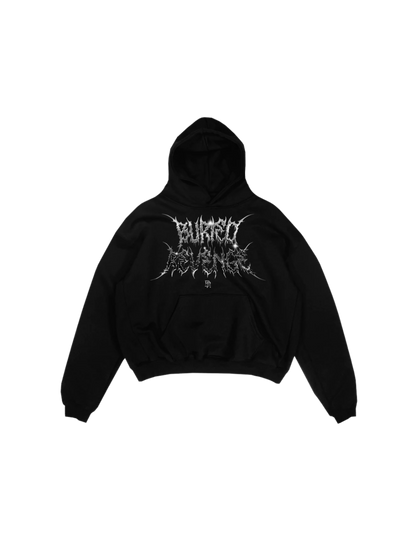CHROME RAZOR HOODIE - BLACK