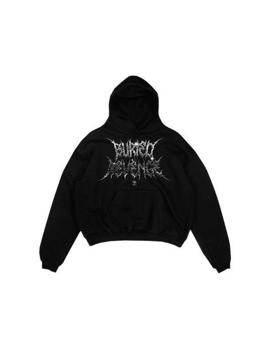 CHROME RAZOR HOODIE - BLACK